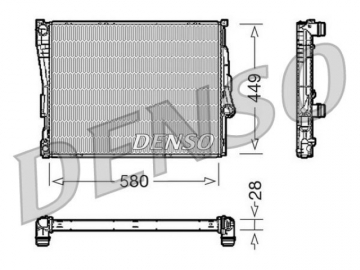 Радиатор двигателя DRM05069 (Denso)