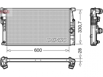 Радиатор двигателя DRM05120 (Denso)