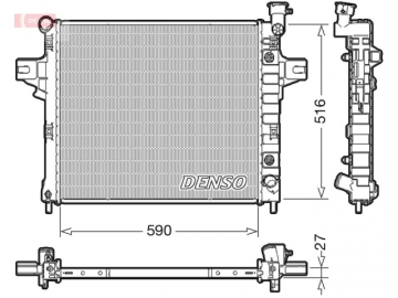 Радиатор двигателя DRM06031 (Denso)