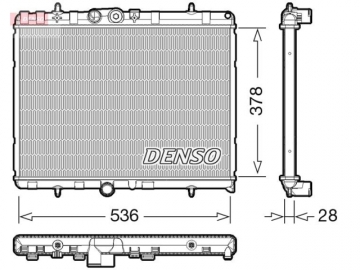 Радиатор двигателя DRM07004 (Denso)