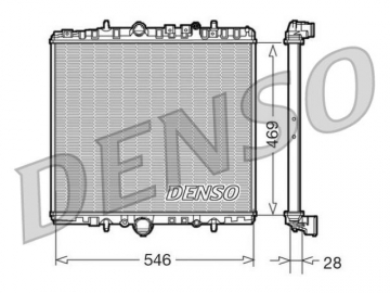 Радіатор двигуна DRM07061 (Denso)