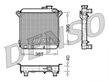 Радиатор двигателя DRM09004 (Denso)