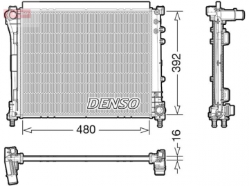 Радиатор двигателя DRM09006 (Denso)