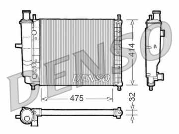 Радиатор двигателя DRM09028 (Denso)