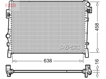 Радиатор двигателя DRM09054 (Denso)