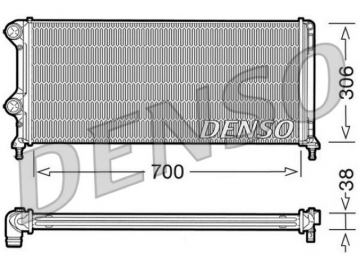 Радиатор двигателя DRM09060 (Denso)