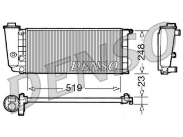 Радіатор двигуна DRM09080 (Denso)