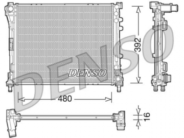 Радиатор двигателя DRM09087 (Denso)