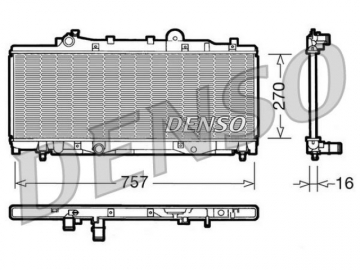 Радіатор двигуна DRM09092 (Denso)