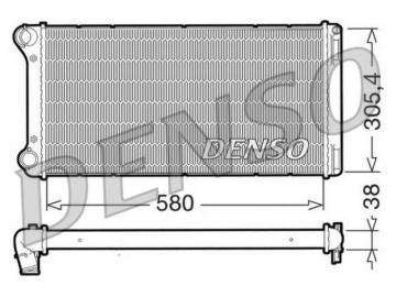 Радиатор двигателя DRM09103 (Denso)