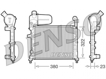 Радиатор двигателя DRM09134 (Denso)