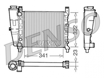 Радиатор двигателя DRM09141 (Denso)