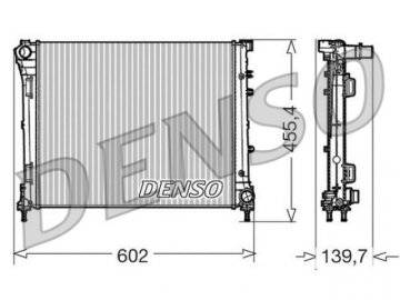 Радіатор двигуна DRM09162 (Denso)
