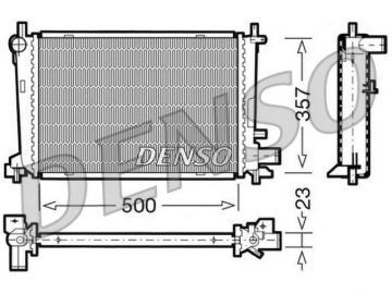 Радиатор двигателя DRM10038 (Denso)