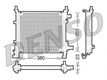 Engine Radiator DRM10061 (Denso)