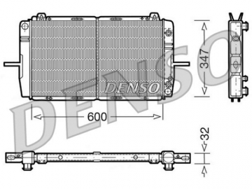 Радиатор двигателя DRM10083 (Denso)