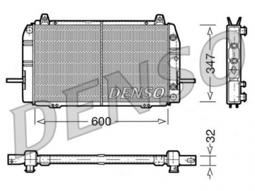 Радиатор двигателя DRM10084 (Denso)