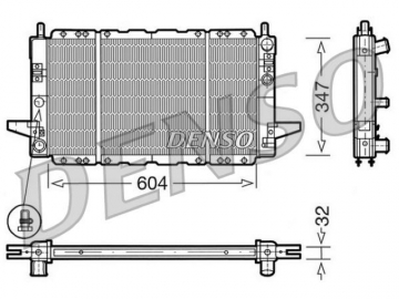 Радиатор двигателя DRM10086 (Denso)