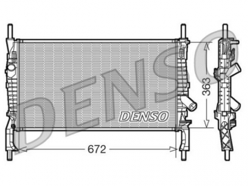 Радіатор двигуна DRM10105 (Denso)