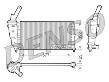 Engine Radiator DRM13006 (Denso)