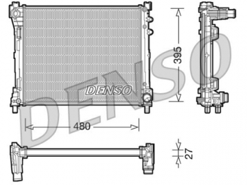 Радиатор двигателя DRM13014 (Denso)