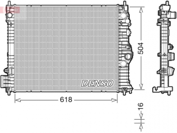 Радіатор двигуна DRM15010 (Denso)