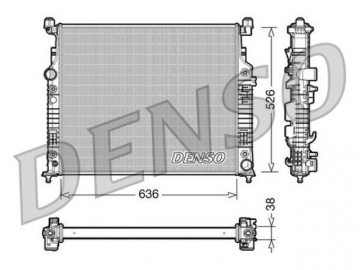 Радиатор двигателя DRM17006 (Denso)