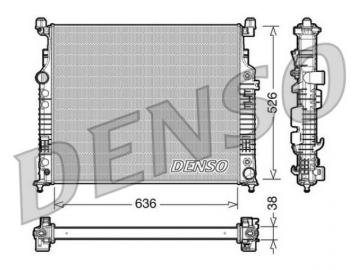 Радиатор двигателя DRM17007 (Denso)