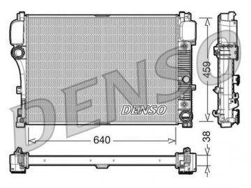 Радиатор двигателя DRM17008 (Denso)