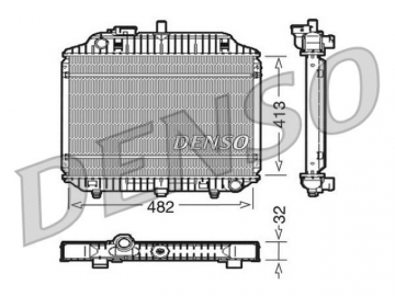 Радиатор двигателя DRM17010 (Denso)