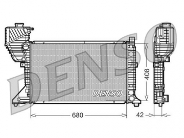 Радіатор двигуна DRM17011 (Denso)