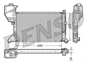 Радіатор двигуна DRM17015 (Denso)