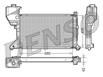 Радиатор двигателя DRM17017 (Denso)