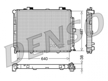 Радиатор двигателя DRM17086 (Denso)