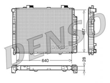 Радиатор двигателя DRM17088 (Denso)