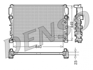 Радиатор двигателя DRM17090 (Denso)