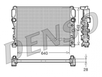 Engine Radiator DRM17091 (Denso)