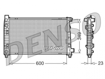 Радиатор двигателя DRM17102 (Denso)