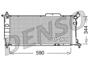 Радиатор двигателя DRM20013 (Denso)