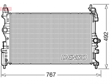 Радіатор двигуна DRM20019 (Denso)