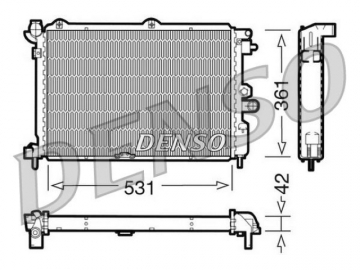Радиатор двигателя DRM20025 (Denso)