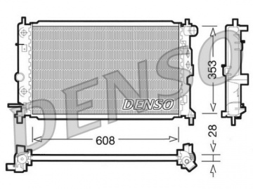 Радиатор двигателя DRM20026 (Denso)