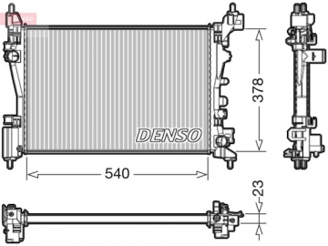 Радиатор двигателя DRM20046 (Denso)