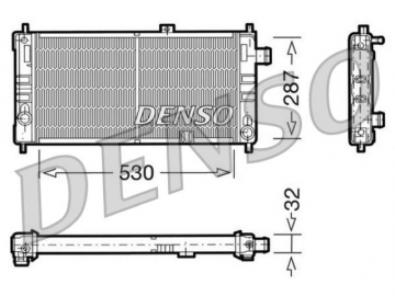 Радіатор двигуна DRM20064 (Denso)