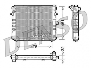 Радіатор двигуна DRM20075 (Denso)