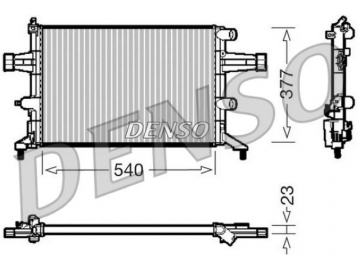 Радиатор двигателя DRM20080 (Denso)