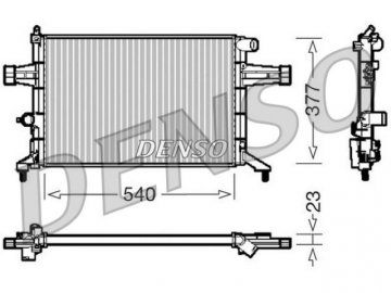 Радиатор двигателя DRM20082 (Denso)