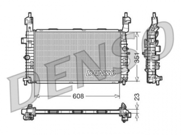 Радиатор двигателя DRM20092 (Denso)