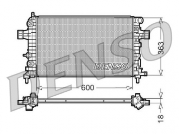 Engine Radiator DRM20101 (Denso)