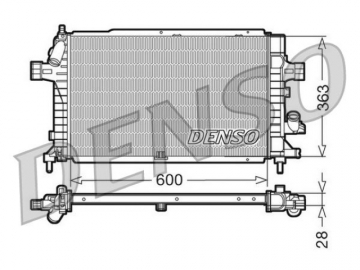 Радиатор двигателя DRM20102 (Denso)
